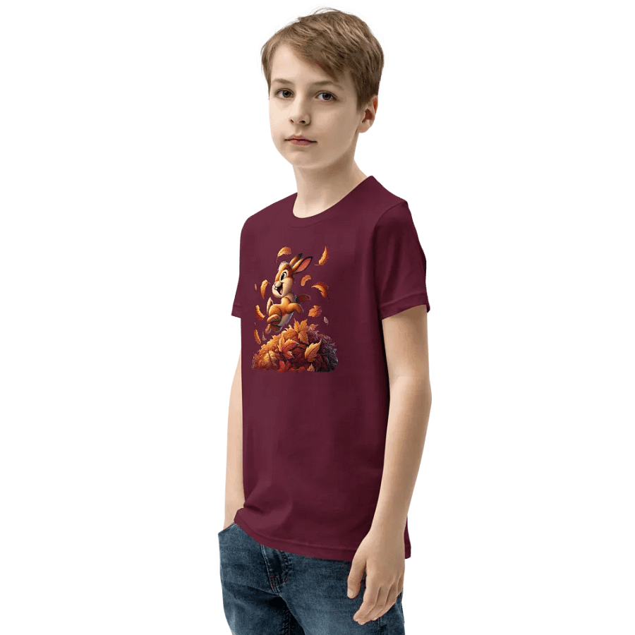 Autumn Leaves Bunny Rabbit Youth T-Shirt product image (61)
