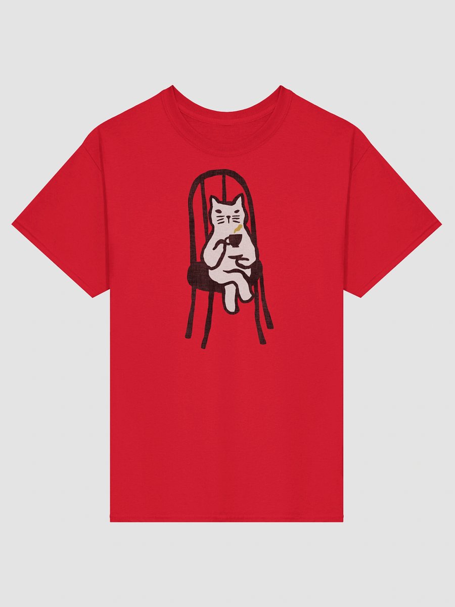 Afternoon tea with cat graphic t-shirt product image (1)