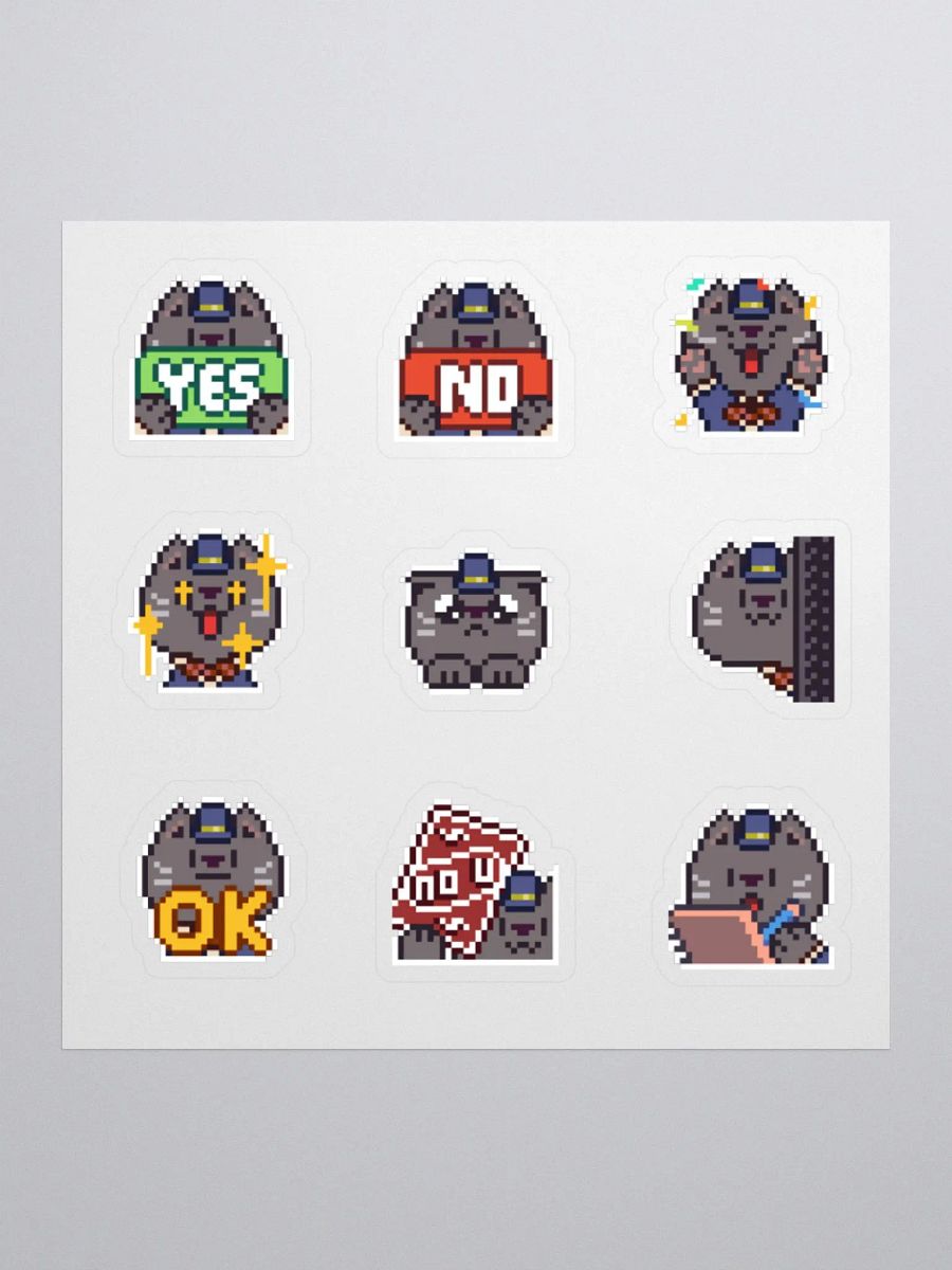 The Business Cat Emote Sticker Sheet #1 product image (1)