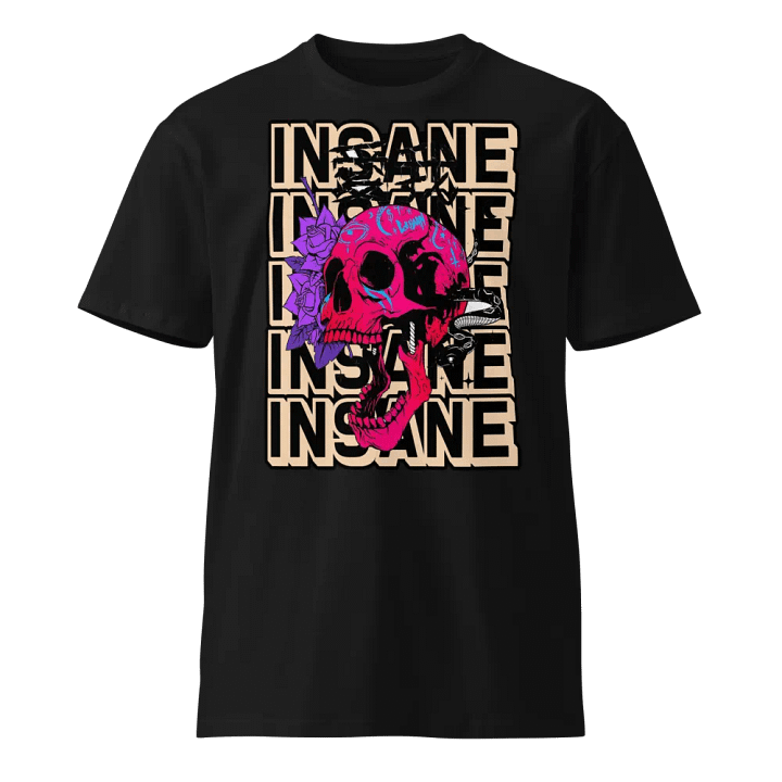 Insane Skull and Roses Graphic Tee product image (1)