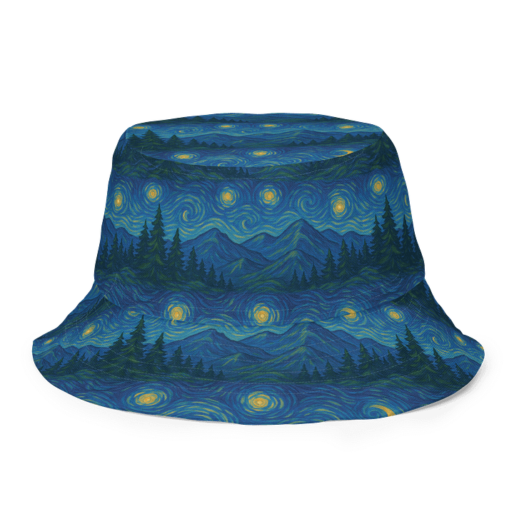 Starry Mountain Night Bucket Hat product image (1)