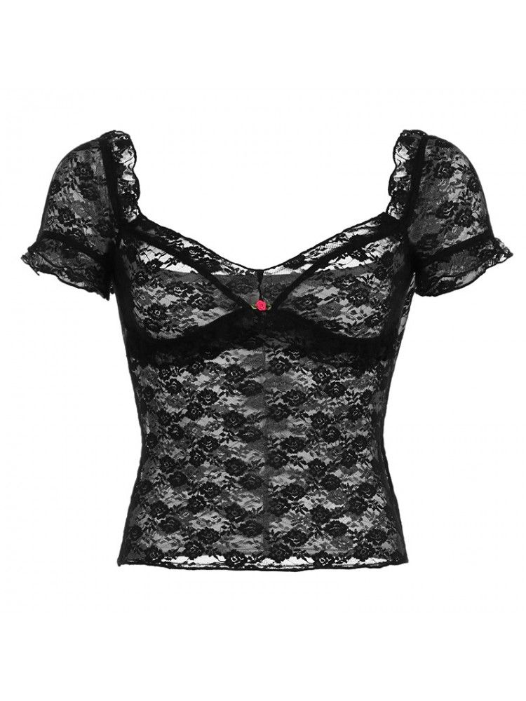 Lace tee product image (7)