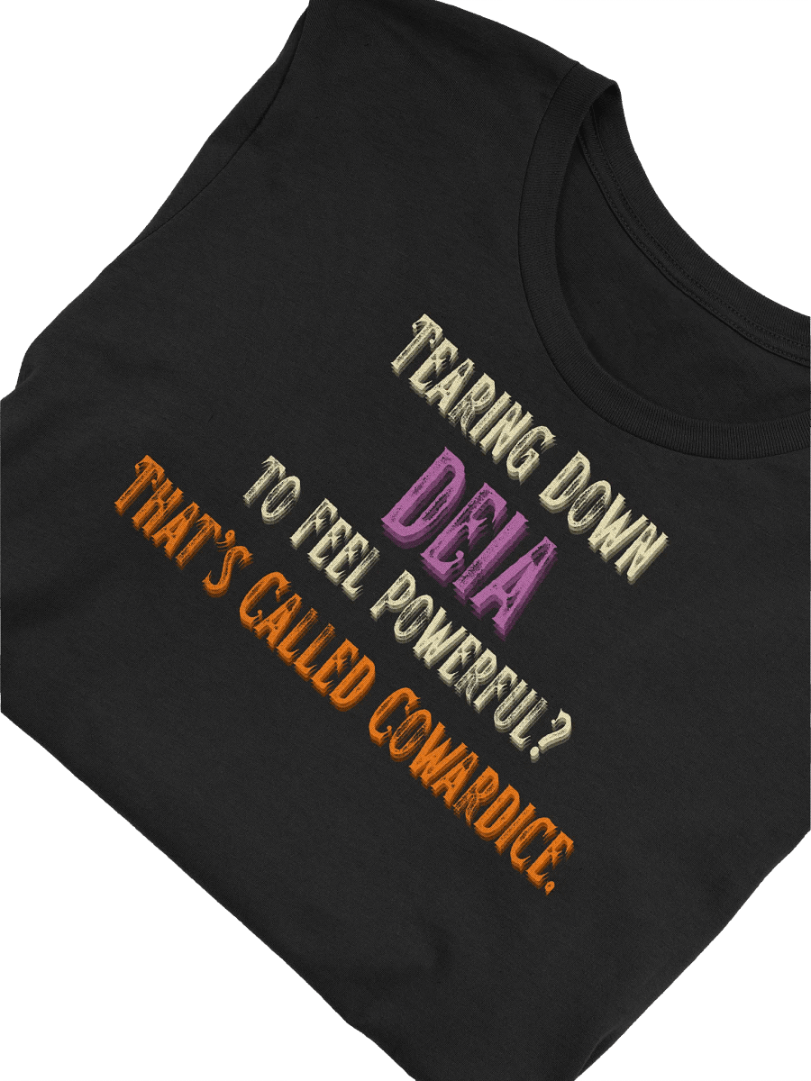 Hands Off DEIA, Tearing Down DEIA? Coward (words only), Black Tee product image (5)