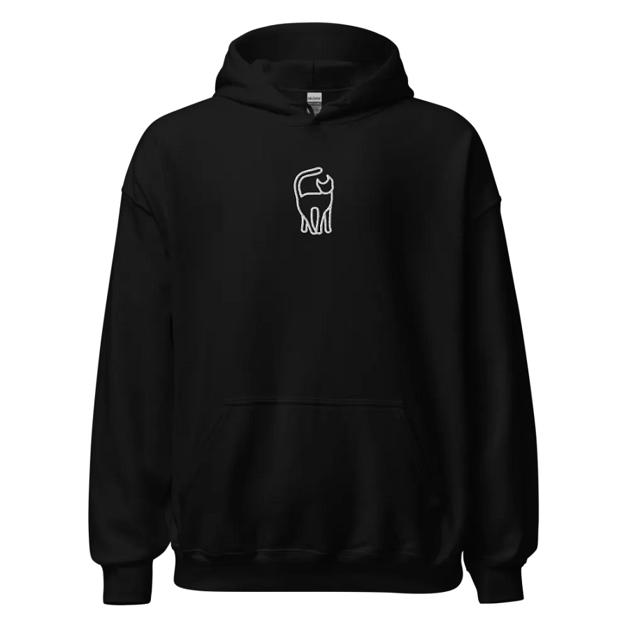 cat line design Hoodie product image (1)