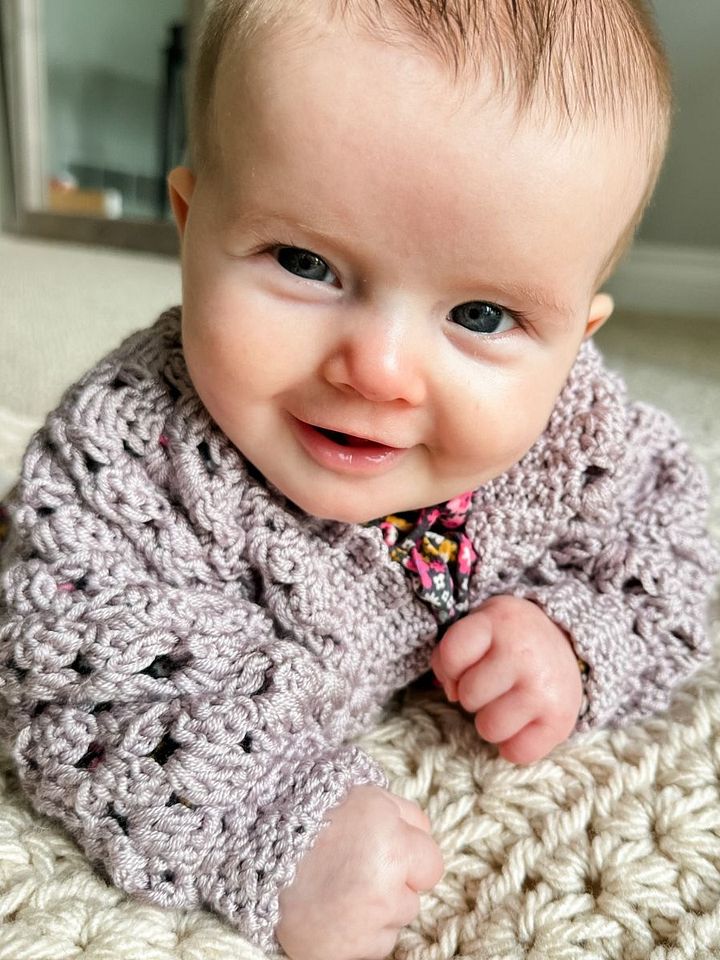 Mini Pop Cardigan Crochet Pattern product image (2)