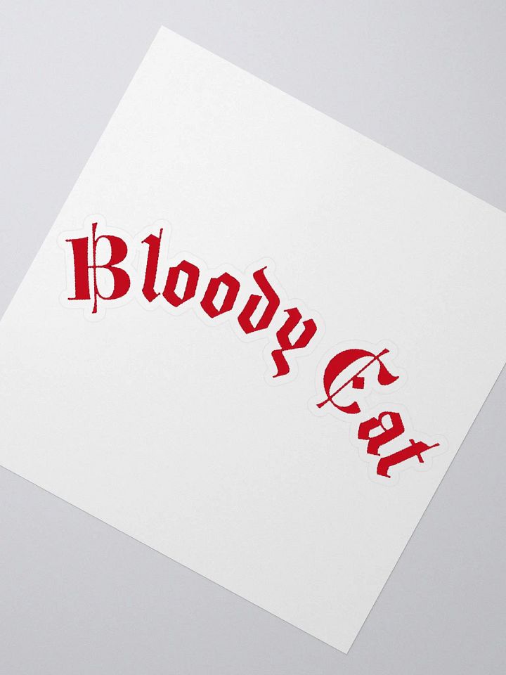 Bloody Cat Sticker product image (2)