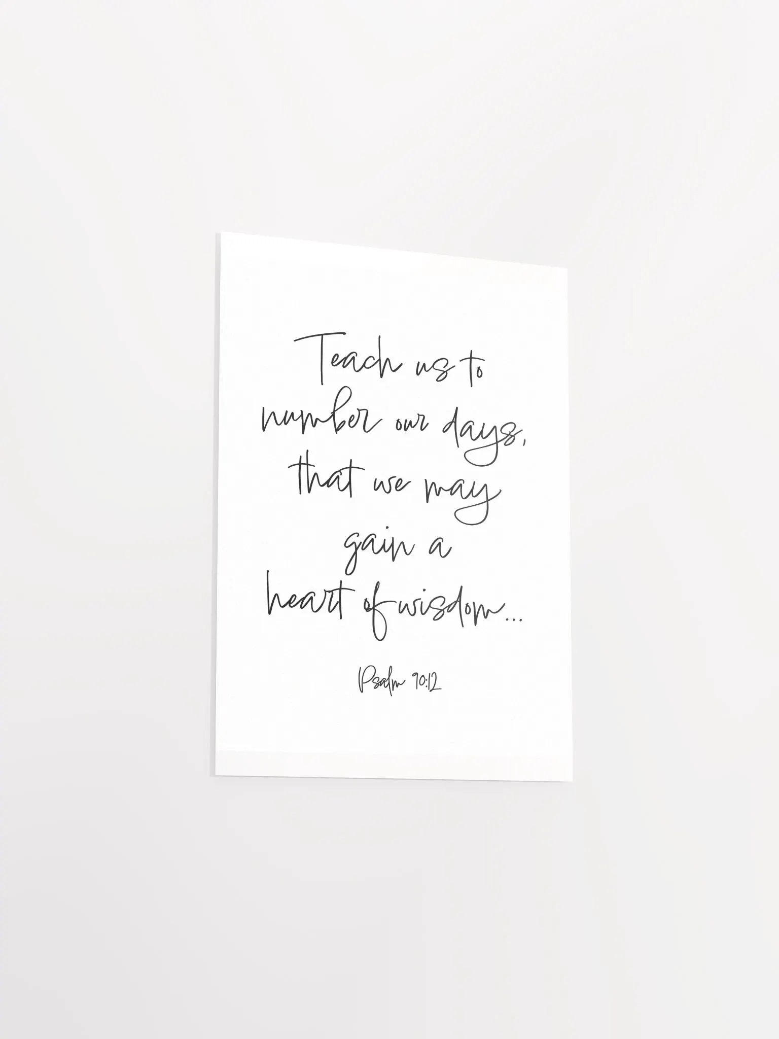 Teach us to Number Our Days - Print product image (3)