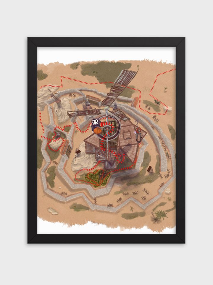 TREASURE MAP POSTER (FRAMED) product image (2)