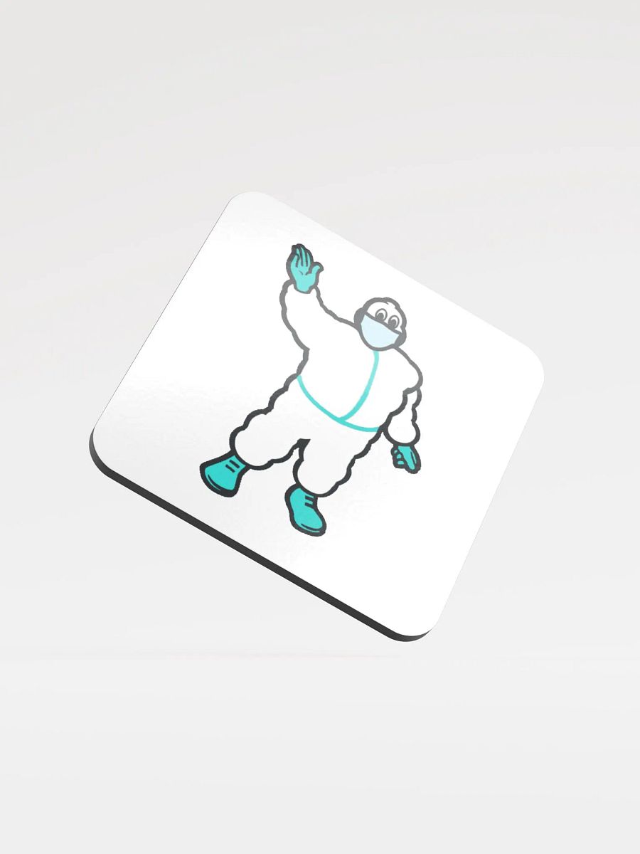 Dr Bibendum Glossed Cork Coaster product image (1)