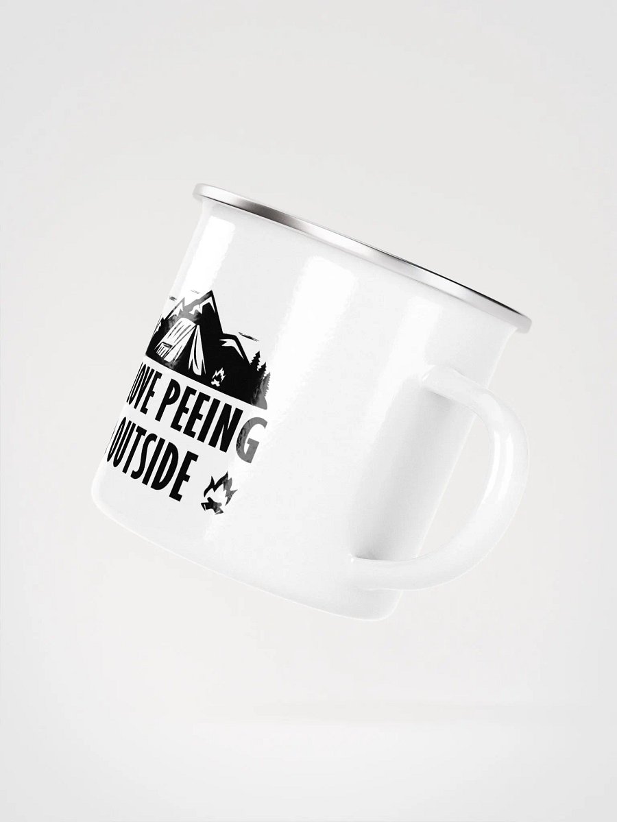 I Love Peeing Outside Enamel Mug product image (3)