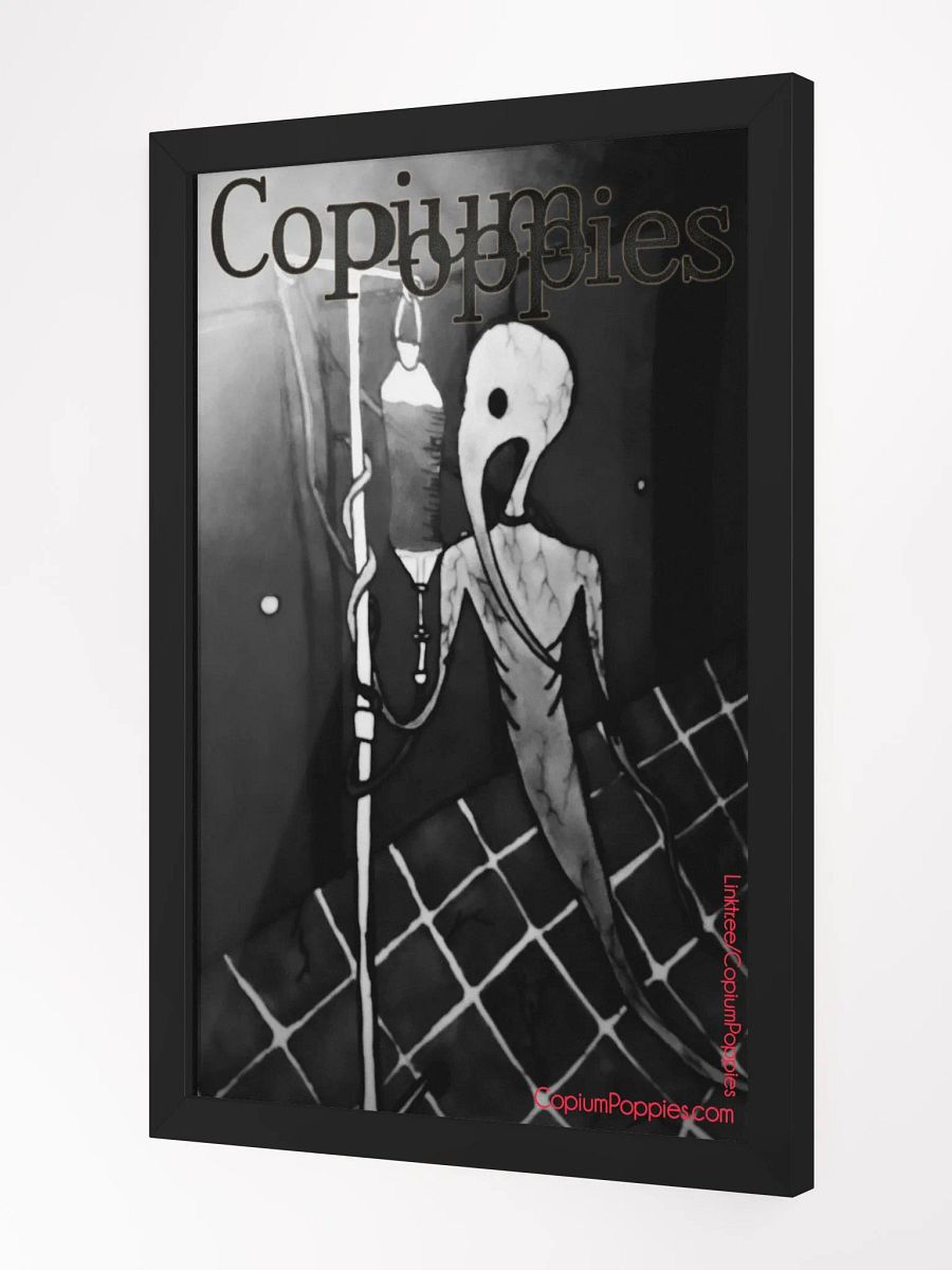 Copium Poppies - "Dmitry's Curse" (B&W Variant) Framed Poster product image (2)