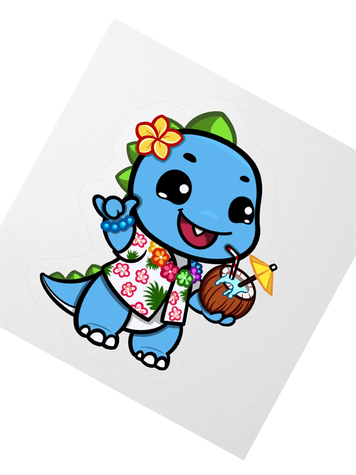 samooongi W Hawaiian Kooks Sticker product image (2)