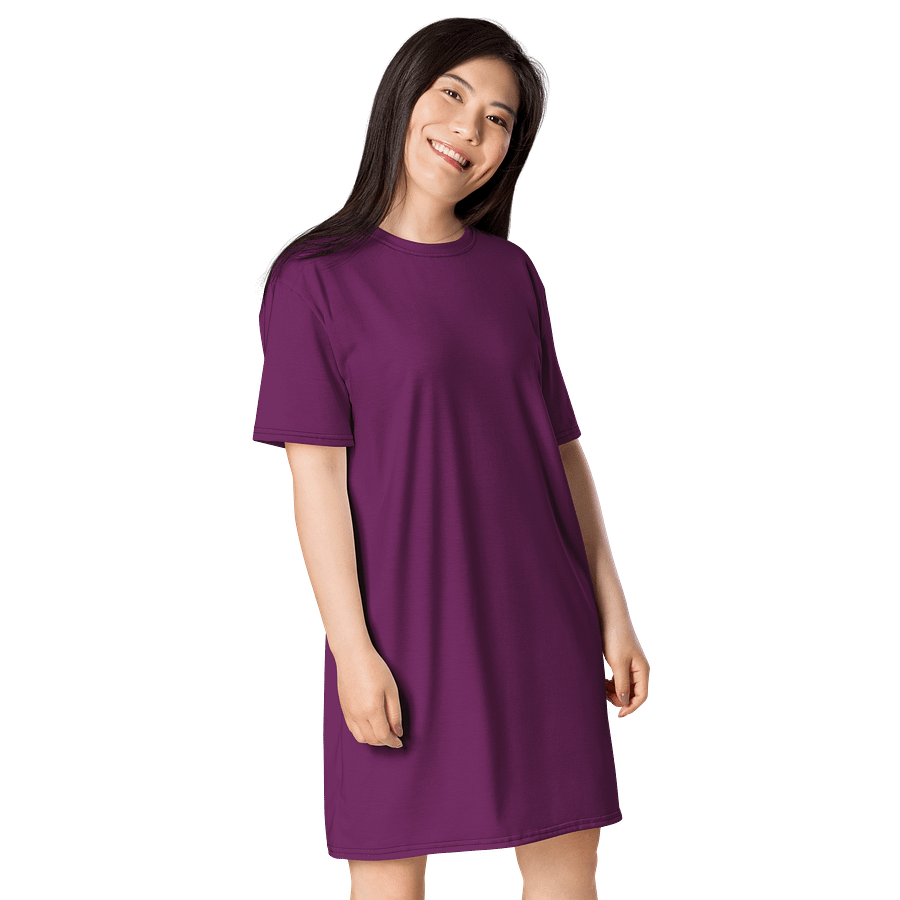 Oversized T-Shirt Dress - Regal Palatinate Purple, Sizes 2XS-6XL product image (4)