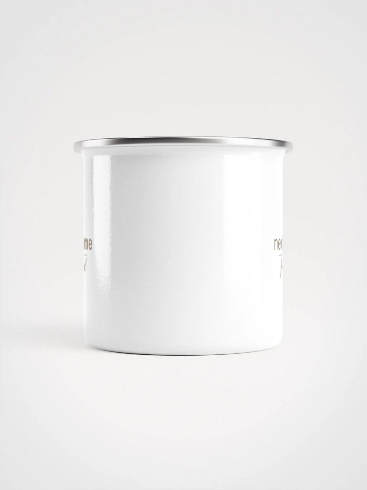 Wanderlust Enigma Enamel Mug with Taupe Logotype product image (2)