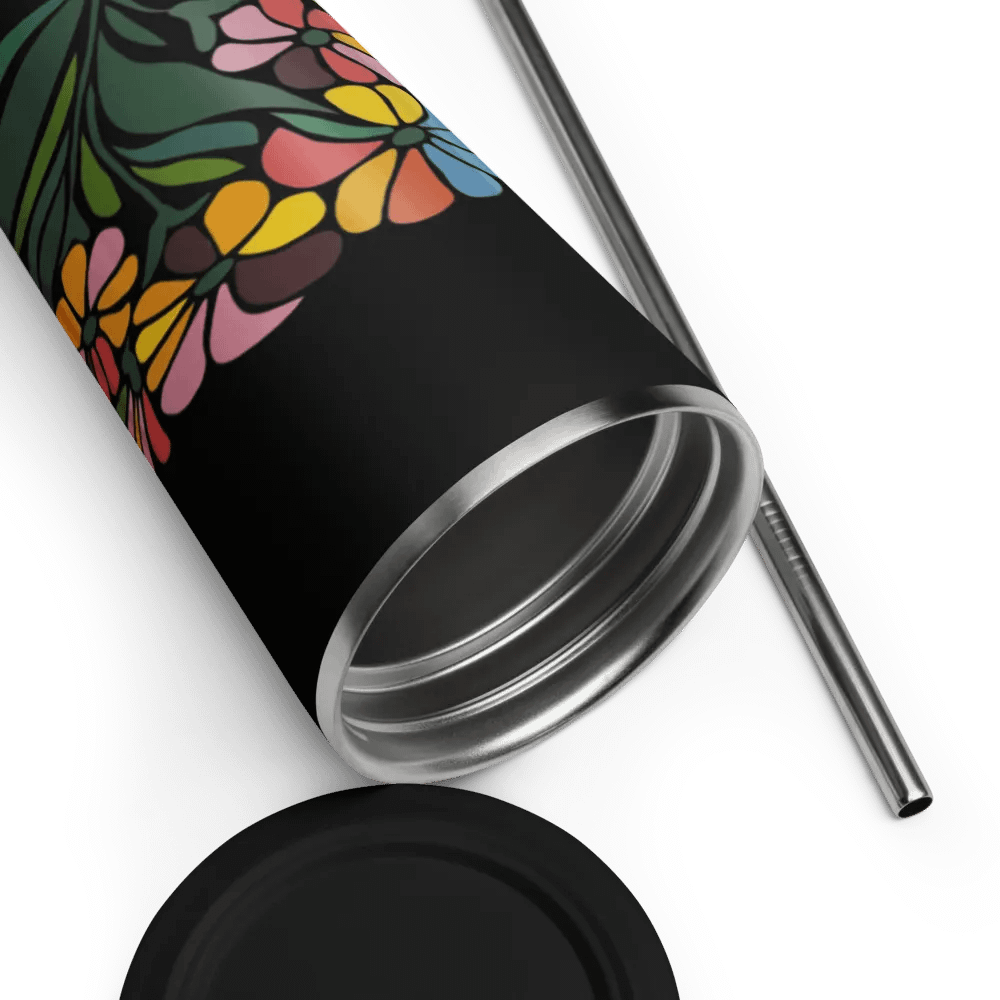 Pink Tropical Flower Travel Mug product image (12)