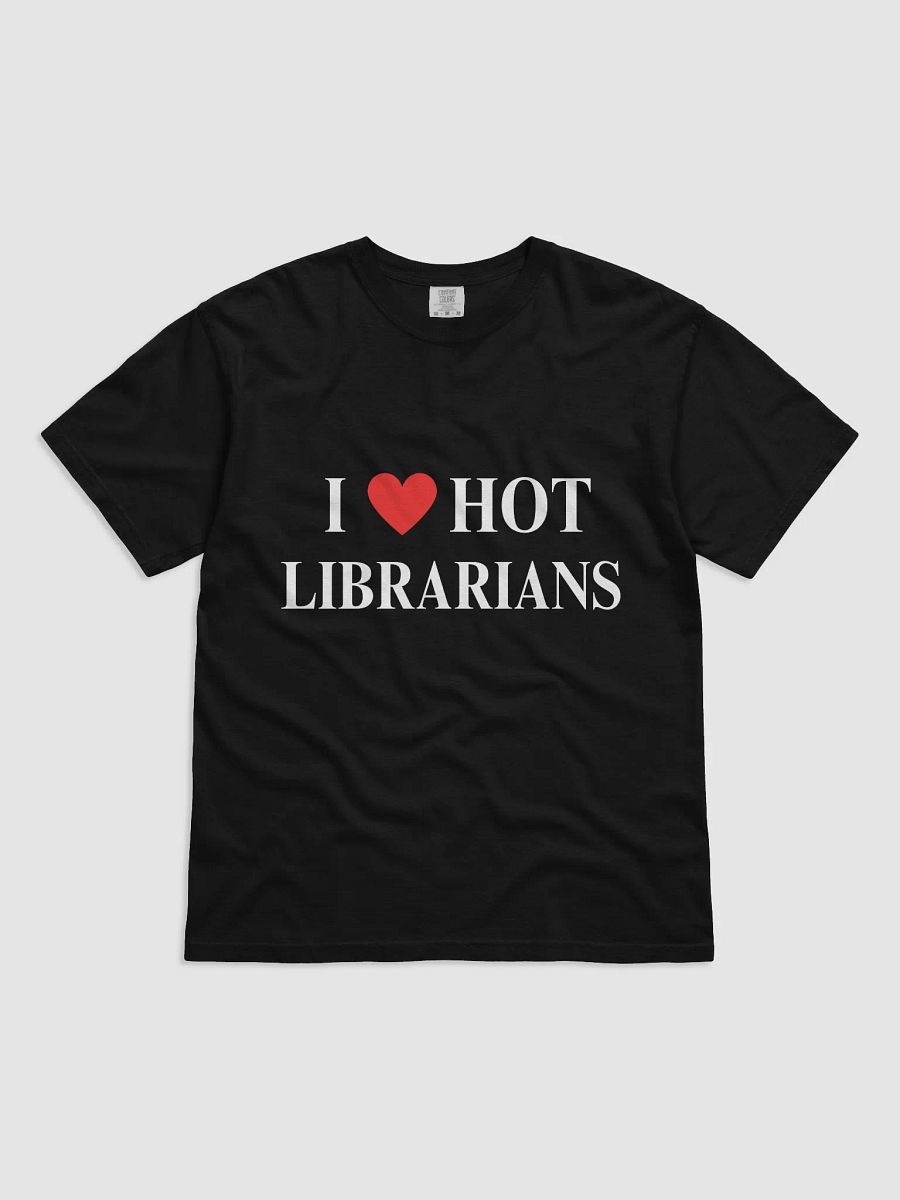 I HEART HOT LIBRARIANS TEE - BLACK product image (1)