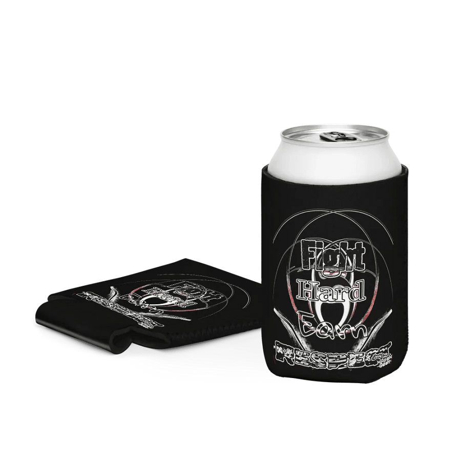 Fight Hard Earn Respect - Black - Coozie Can Cooler product image (3)