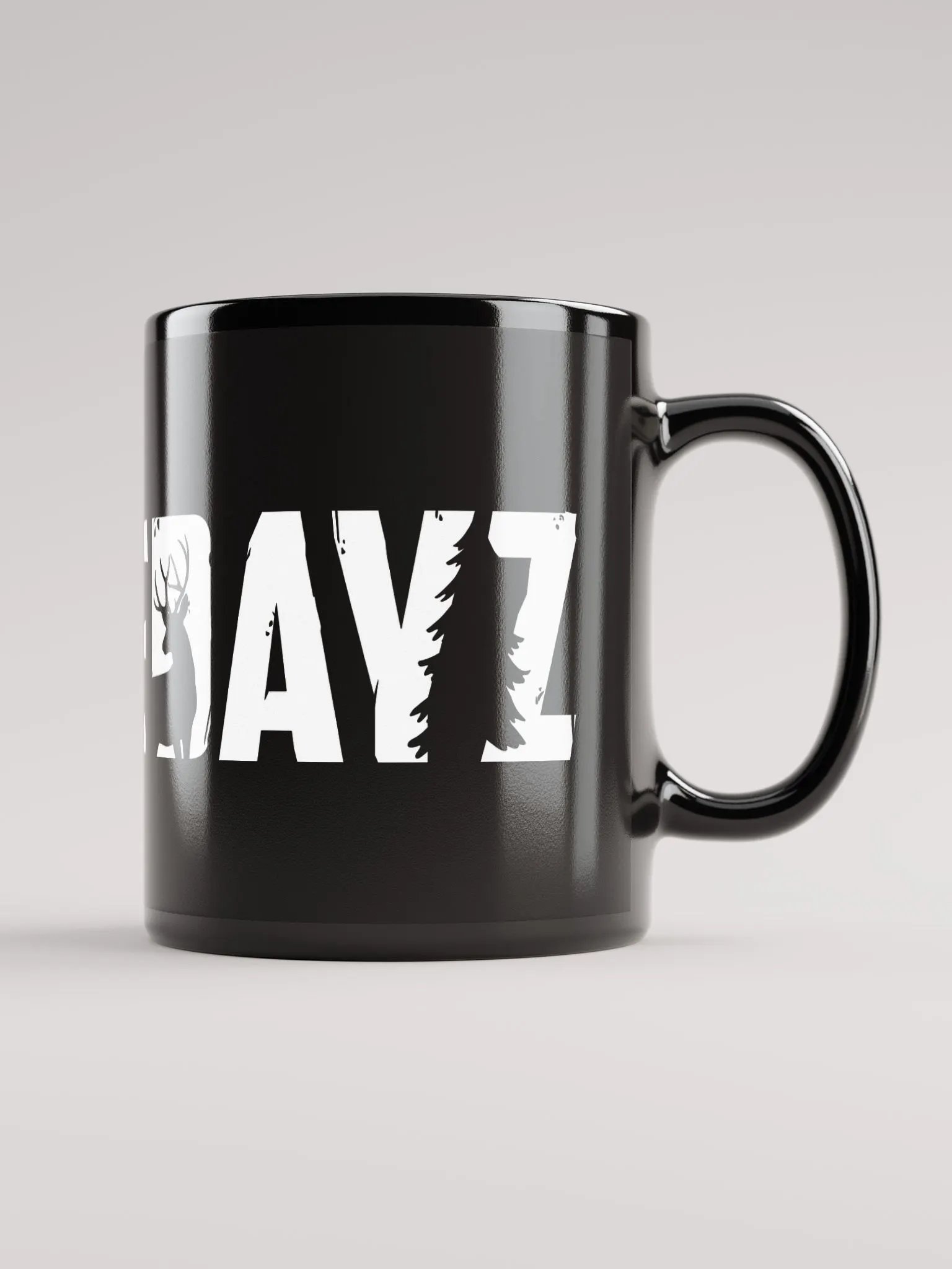 Holliedayz logo black mug product image (1)