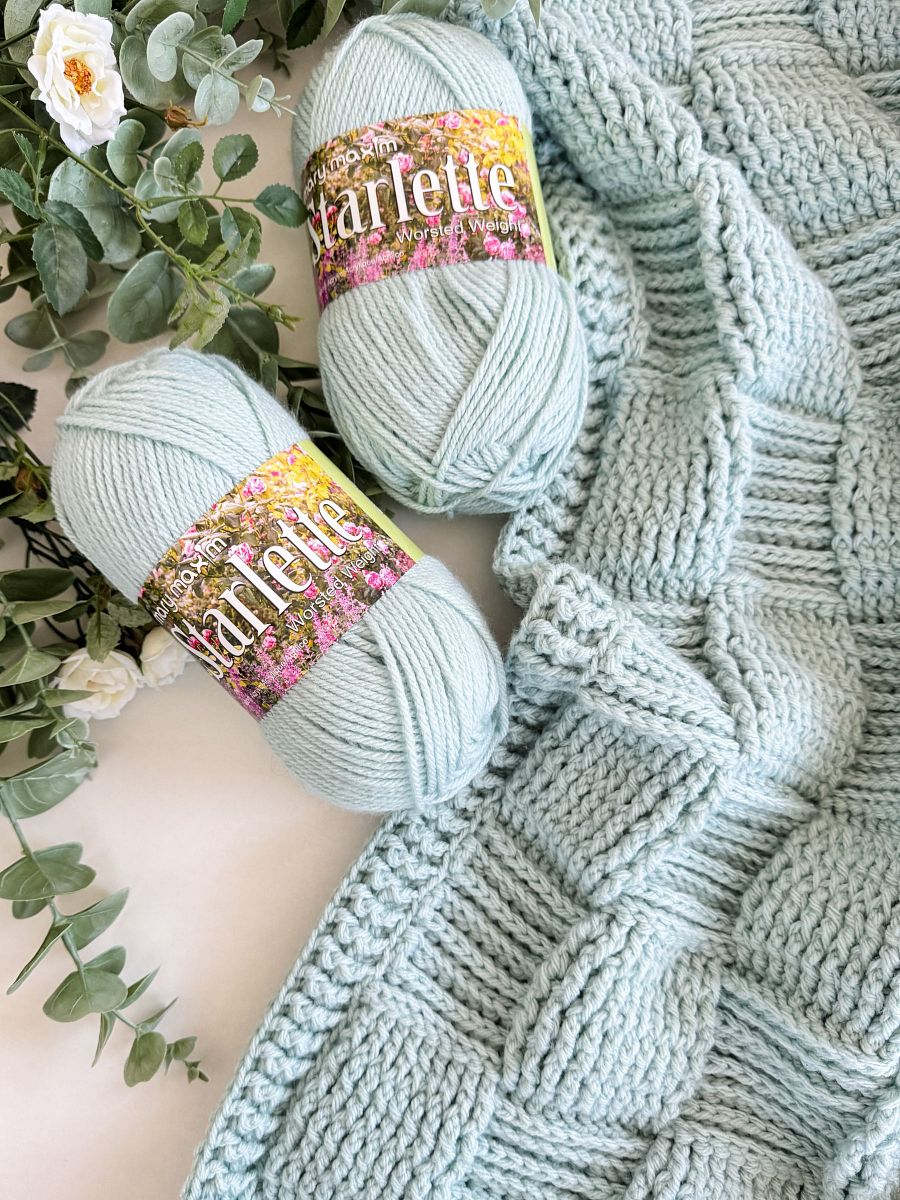 Seabreeze Basket Weave Blanket Crochet Pattern product image (3)