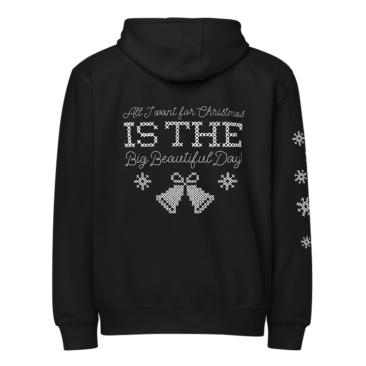 All I Want For Christmas Cross-Stitch Zip-Up Hoodie product image (2)