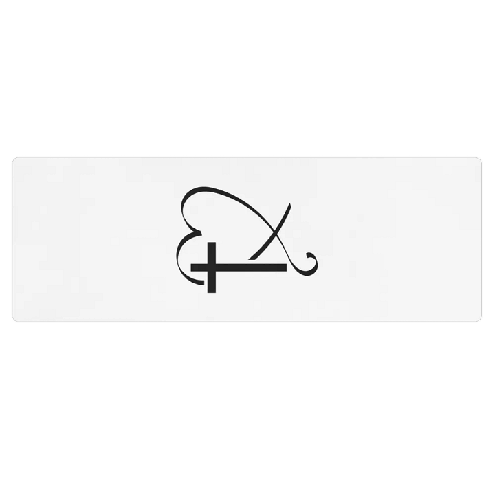 Simple Cross and Heart Prayer Mat product image (1)