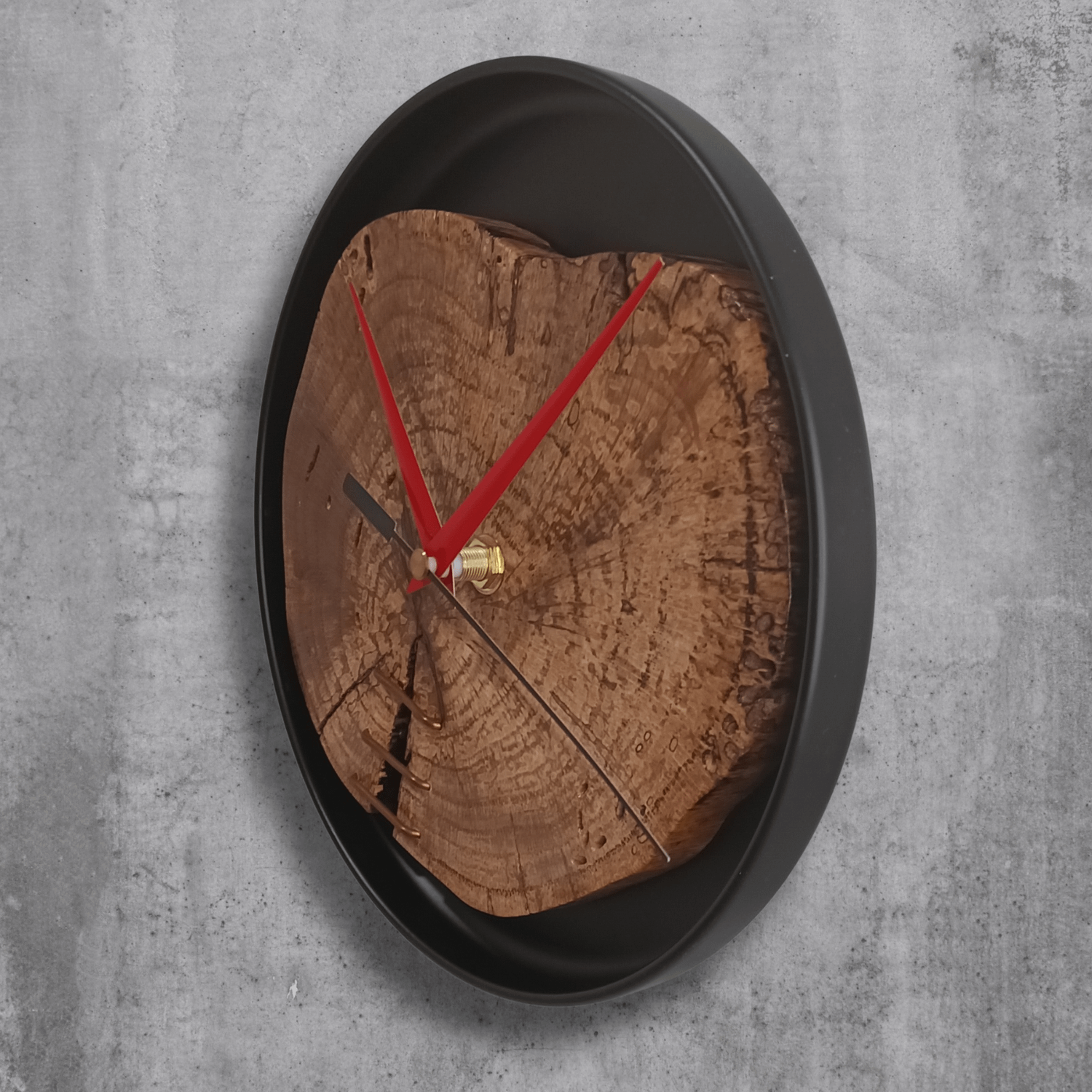 Metal & Oak Wall Clock product image (2)