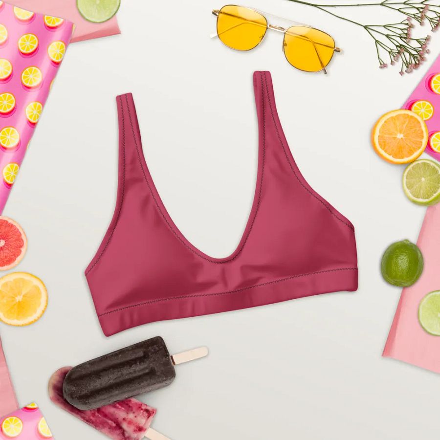 Magenta Eco-Green Padded Bikini Top product image (4)