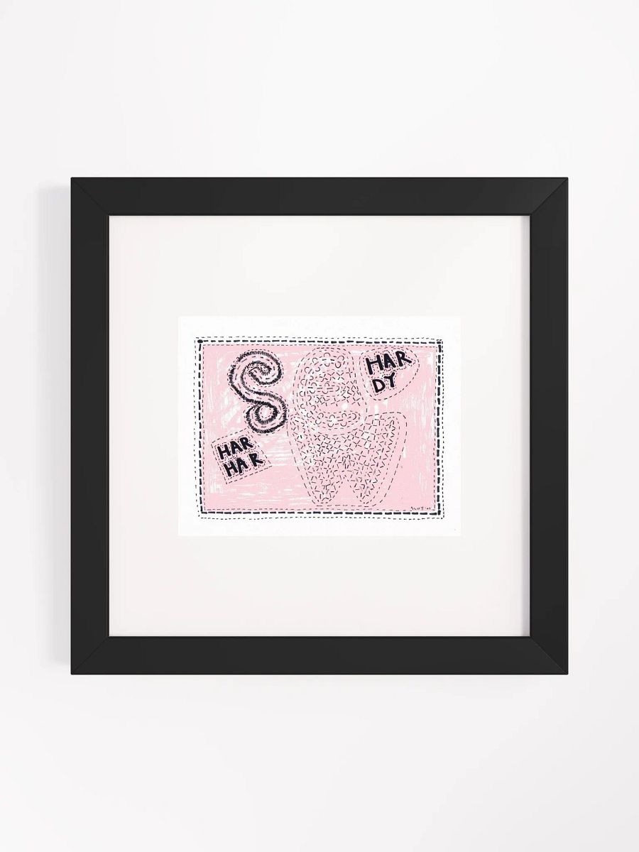 sew hardy har har Panel Card Print Framed product image (2)