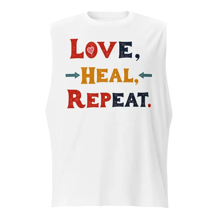 Love Heal Repeat Muscle Tank product image (1)