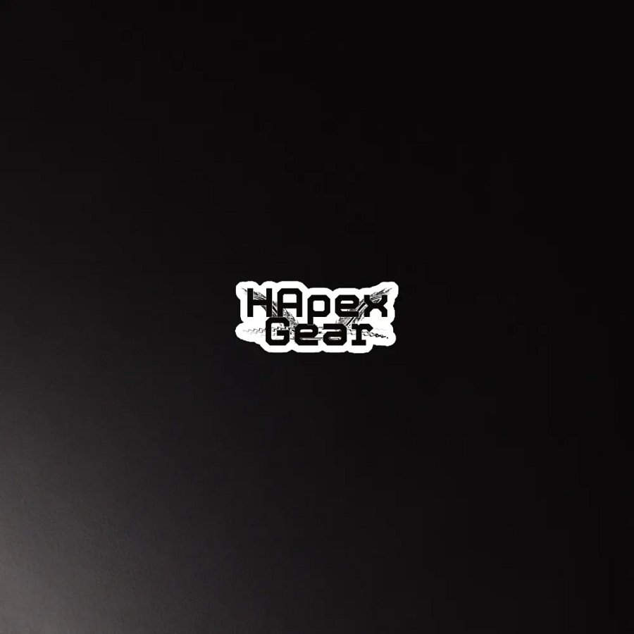 Die-Cut Magnets - Black HApex Gear Black Logo product image (3)