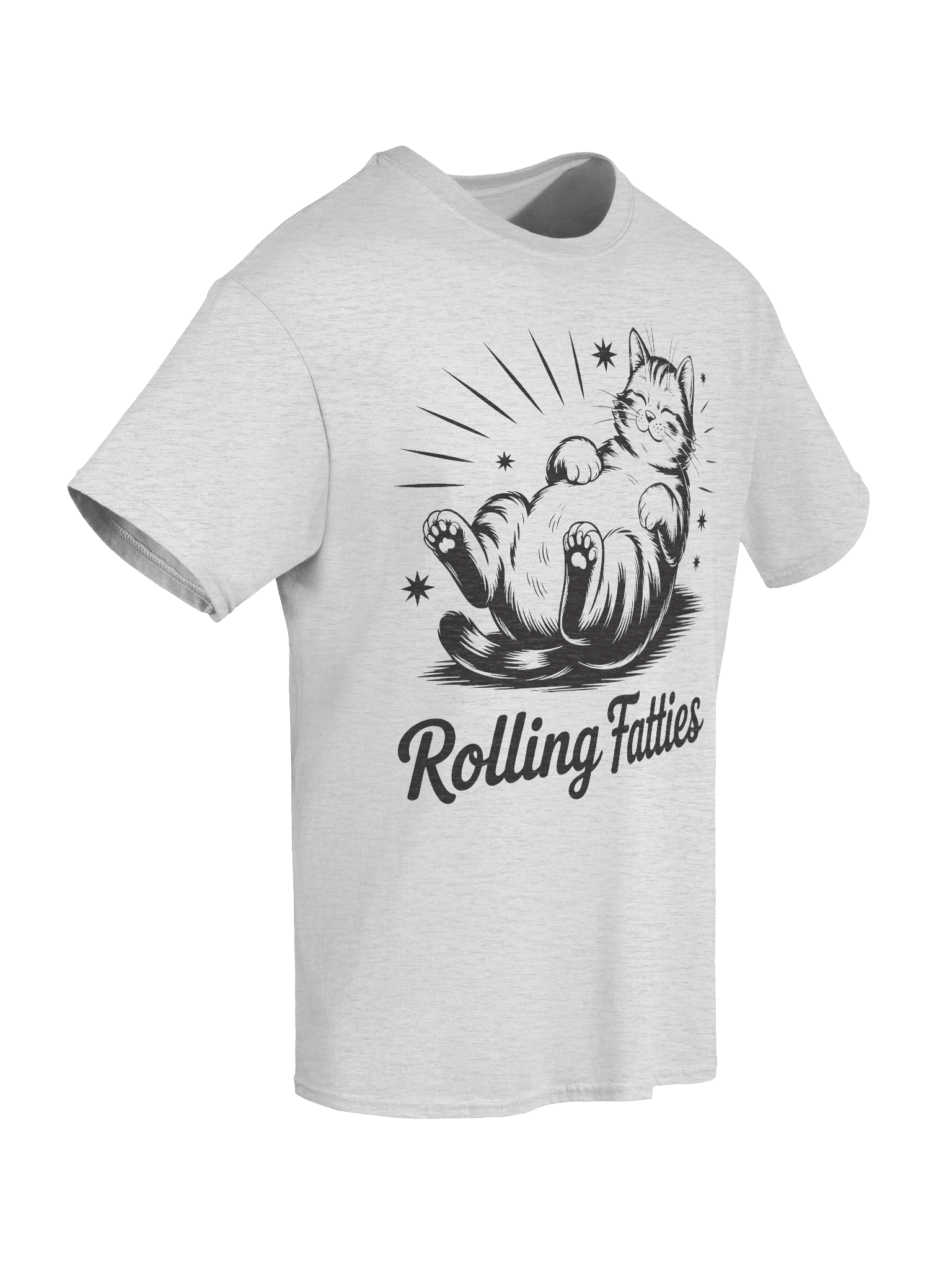 "Rolling Fatties" Chubby Cat T-Shirt product image (5)