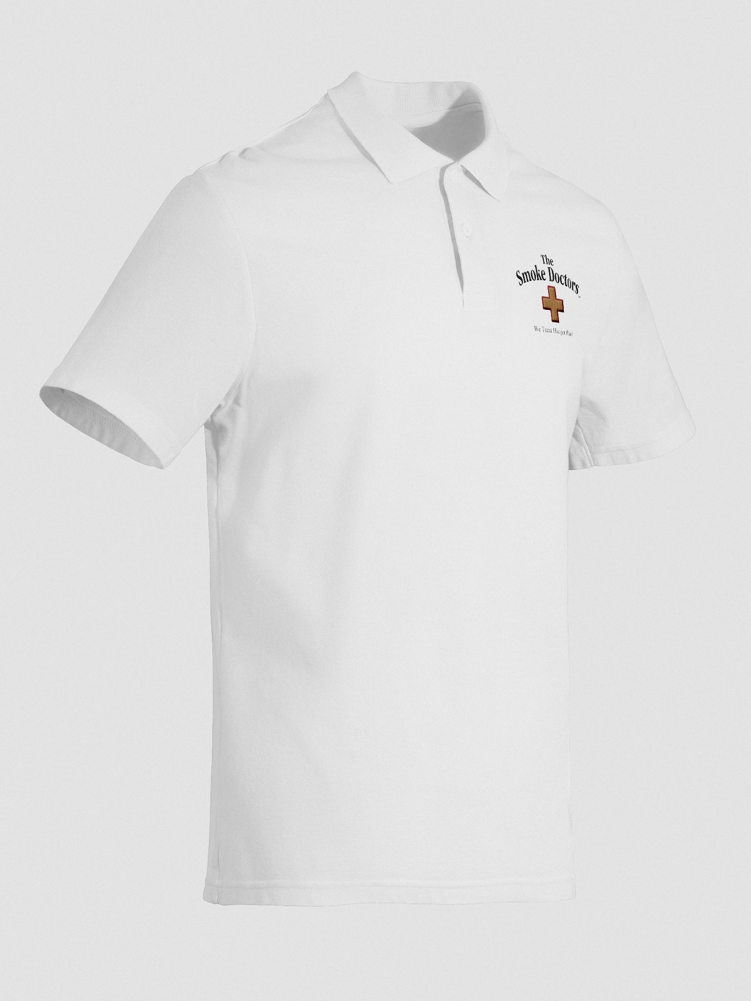 The Smoke Doctors White Unisex Polo Shirt product image (6)