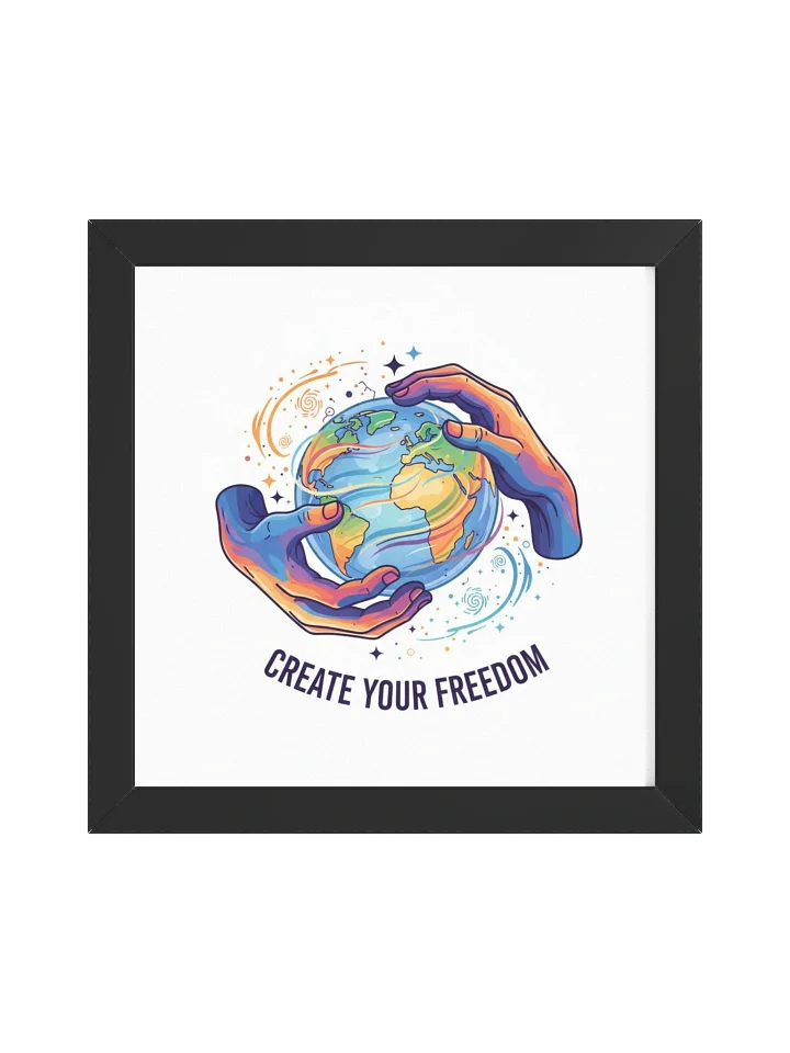 Freedom Globe Framed Poster product image (1)