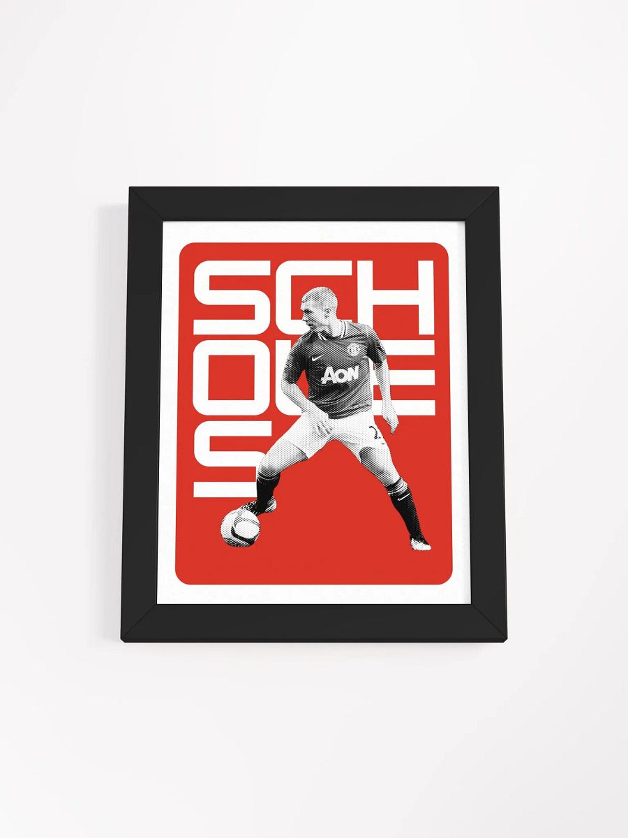 Paul Scholes BW Manchester United Name Art Framed Print product image (4)