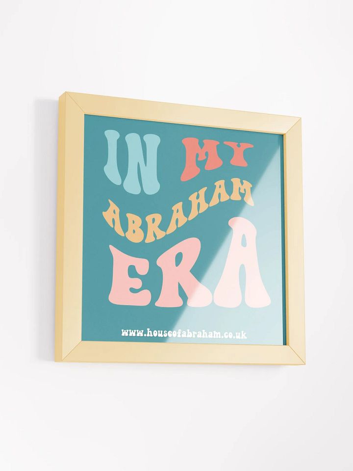 In My Abraham Era - Teal Framed Wall Art product image (2)