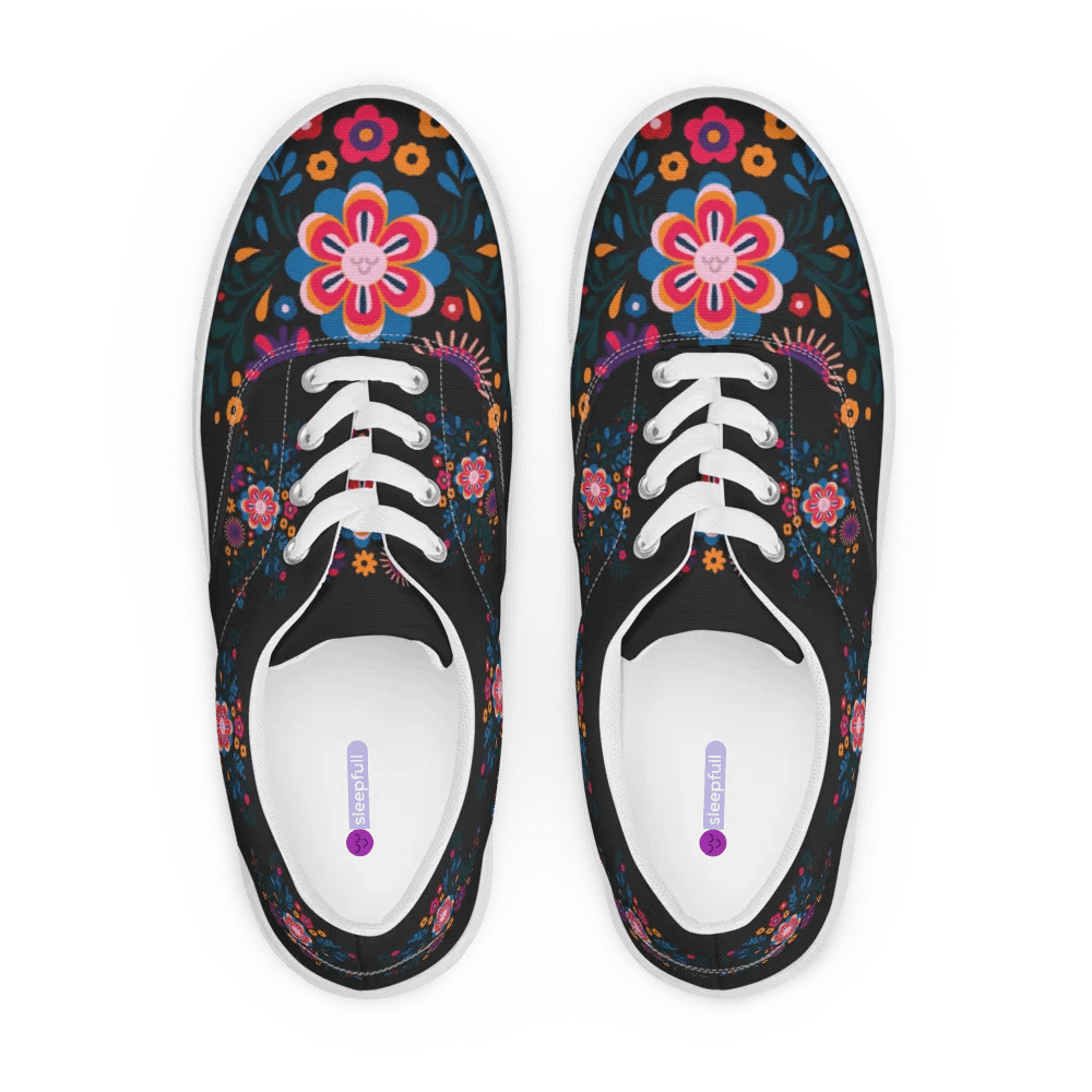 Positive Vibes Lace-Up Canvas Shoes product image (3)