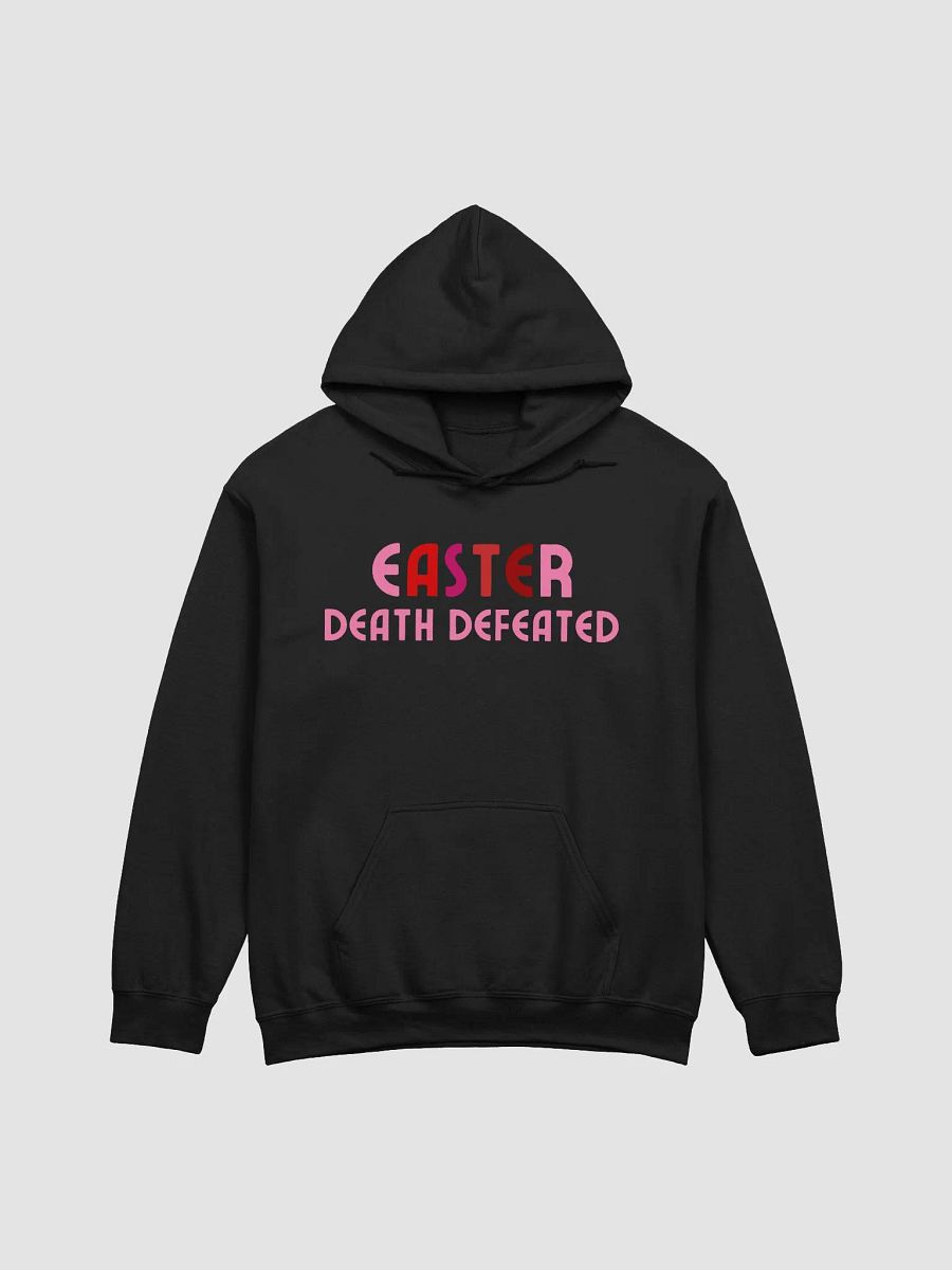 EASTER: Death Defeated Christian Gildan Hoodie - Front/Back. product image (3)