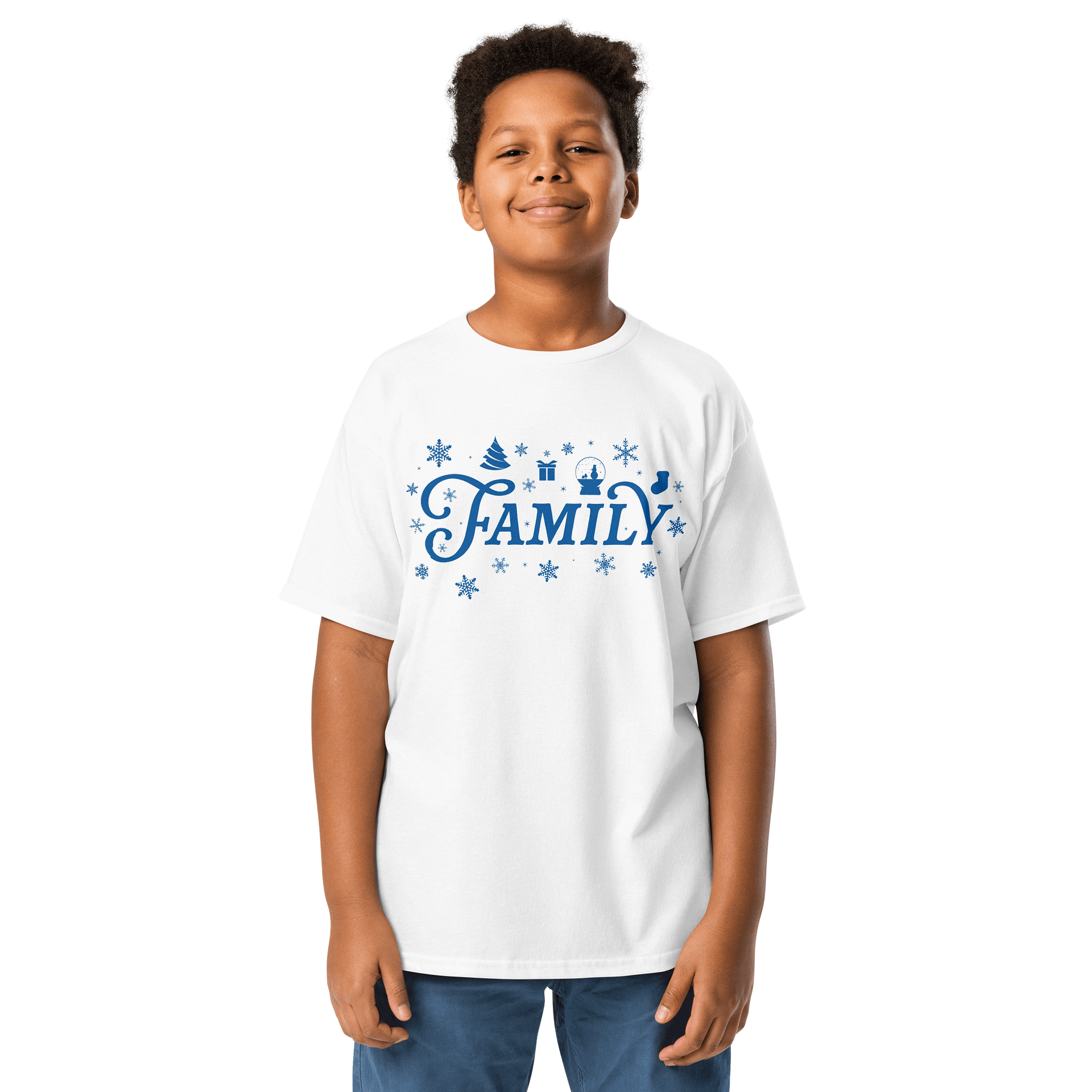 FAMILY Holiday Tee for Youth - White product image (1)
