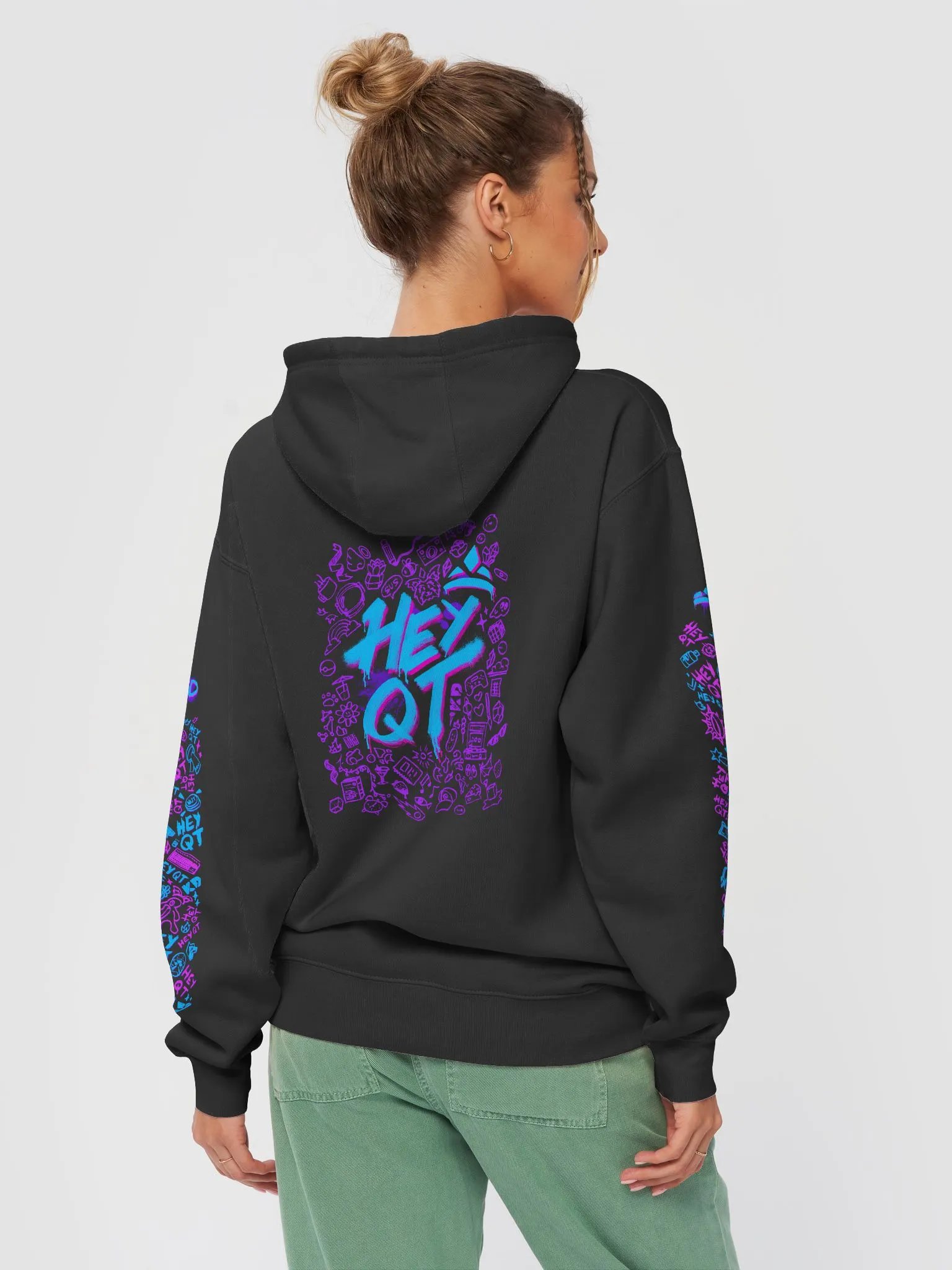 Graffiti Hey QT Hoodie product image (4)