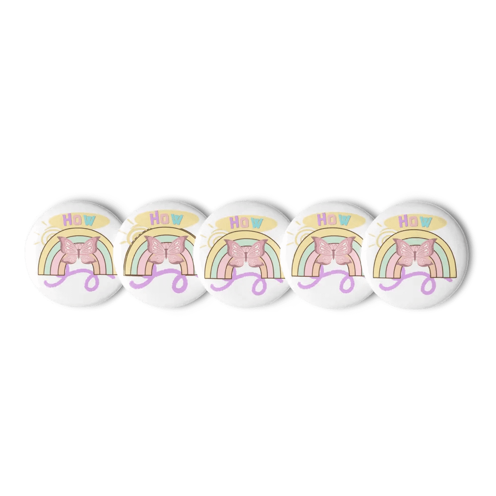 meetup Butterfly Pin Button Set product image (1)