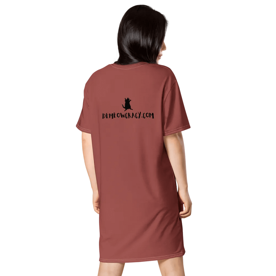 Dancing Demeowcracy Feline Pumpkin T-Shirt Dress product image (5)