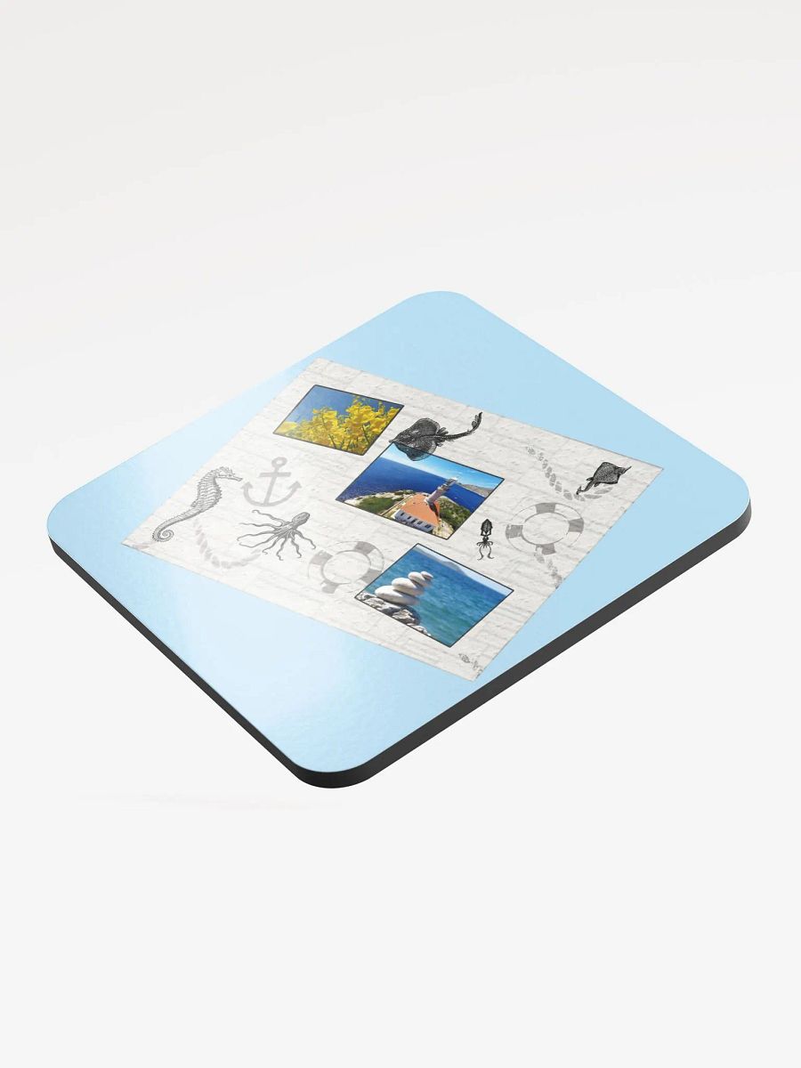 Sea style (art by Dina R.) photoshop - Glossed Cork Coaster product image (3)