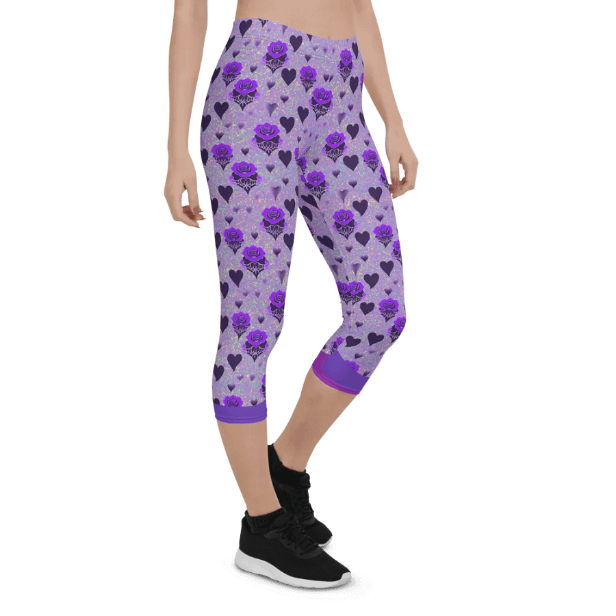 Shadowheart Bloom Iridescent Capri Leggings product image (7)