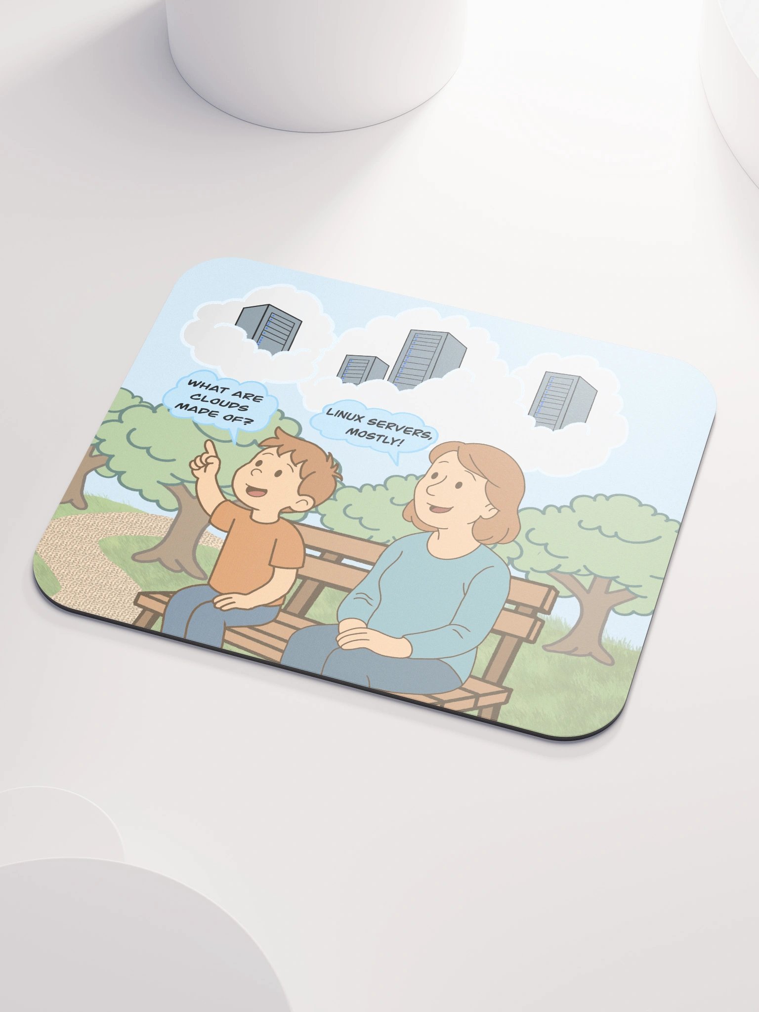 Linux Clouds Mouse Pad product image (3)