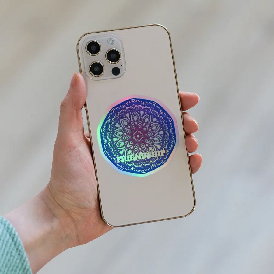 Friendship Mandala Holographic Sticker Sheet product image (1)