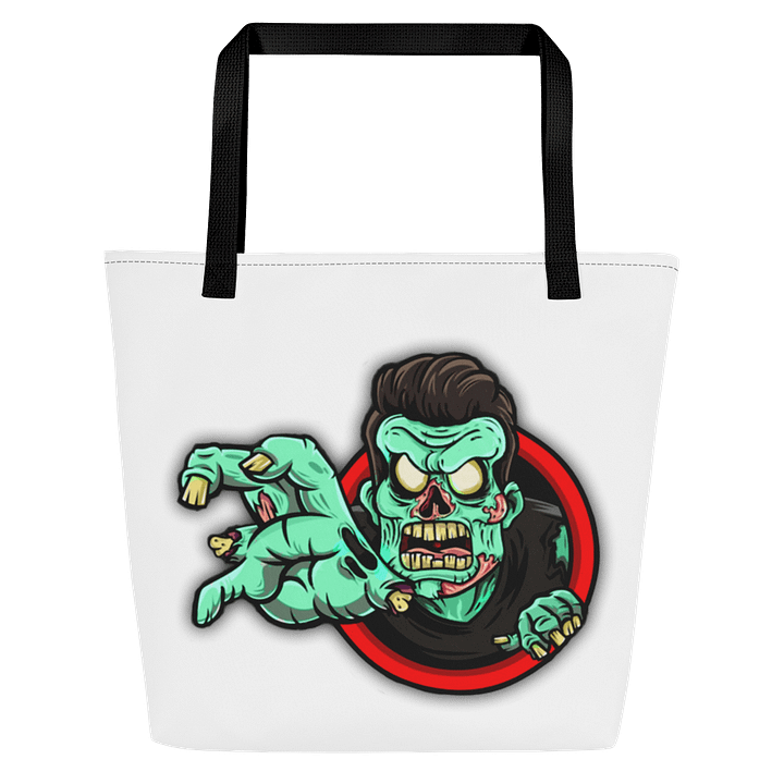 Glowing Eyes Zombie All-Over Tote Bag product image (1)