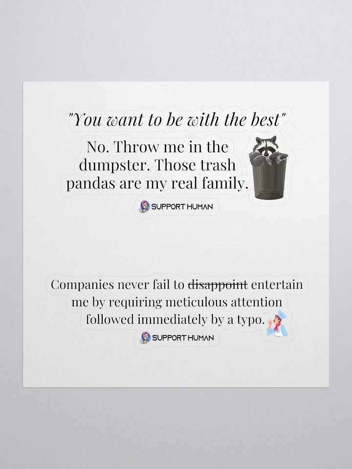 Best of BJB Stickers: Disappointing Dumpsters product image (1)