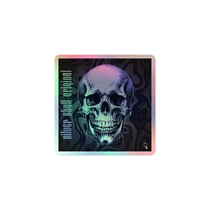 Silver Skull Member Sticker product image (1)