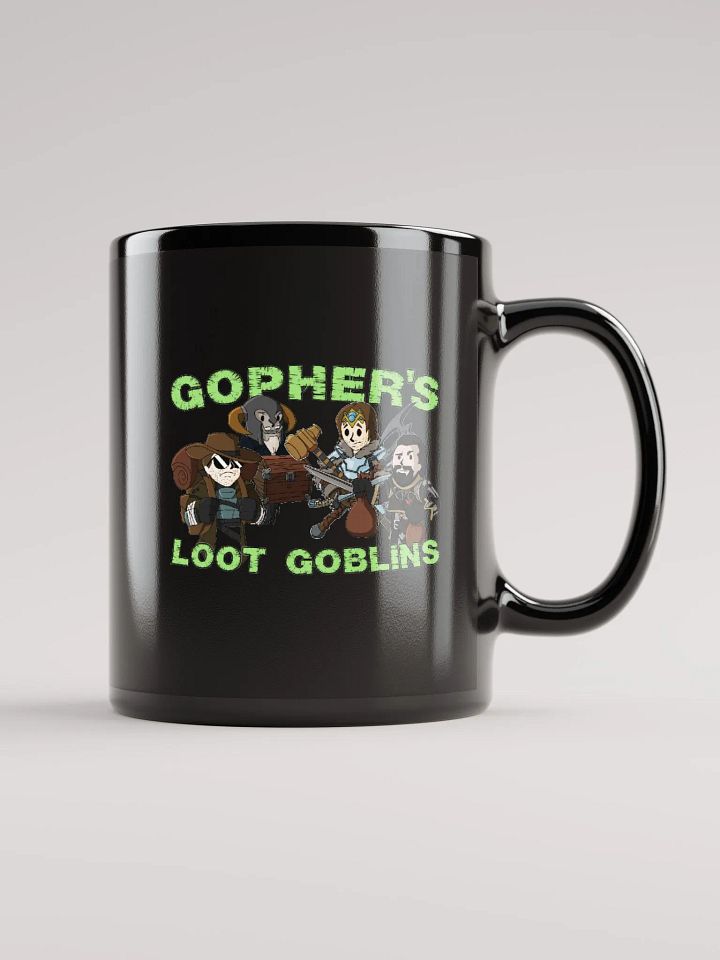 Gopher's Loot Goblins Black Mug product image (1)