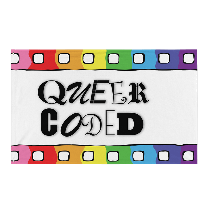 QUEER CODED - FLAG product image (1)